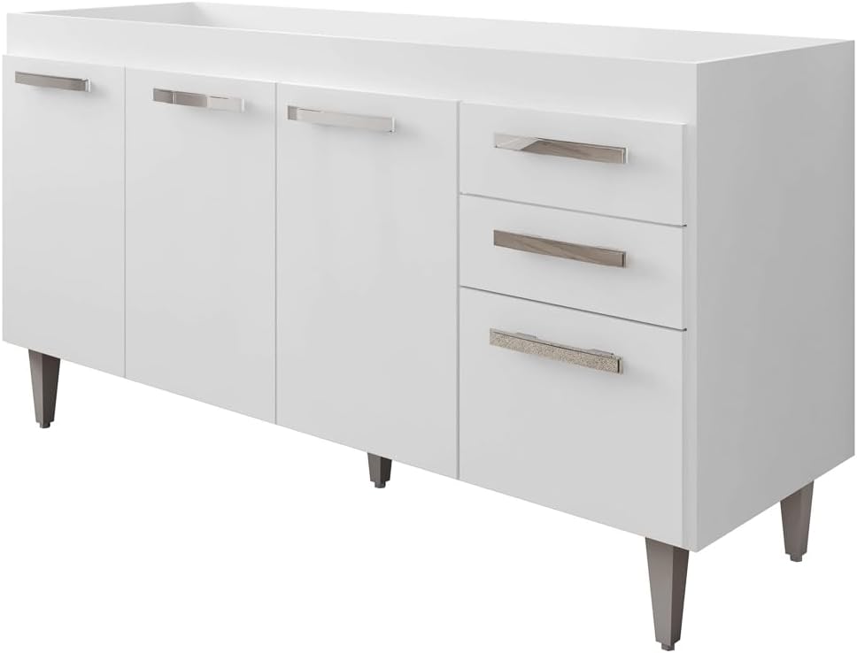 Balcão Gabinete de Pia 150cm 4 Portas 2 Gavetas