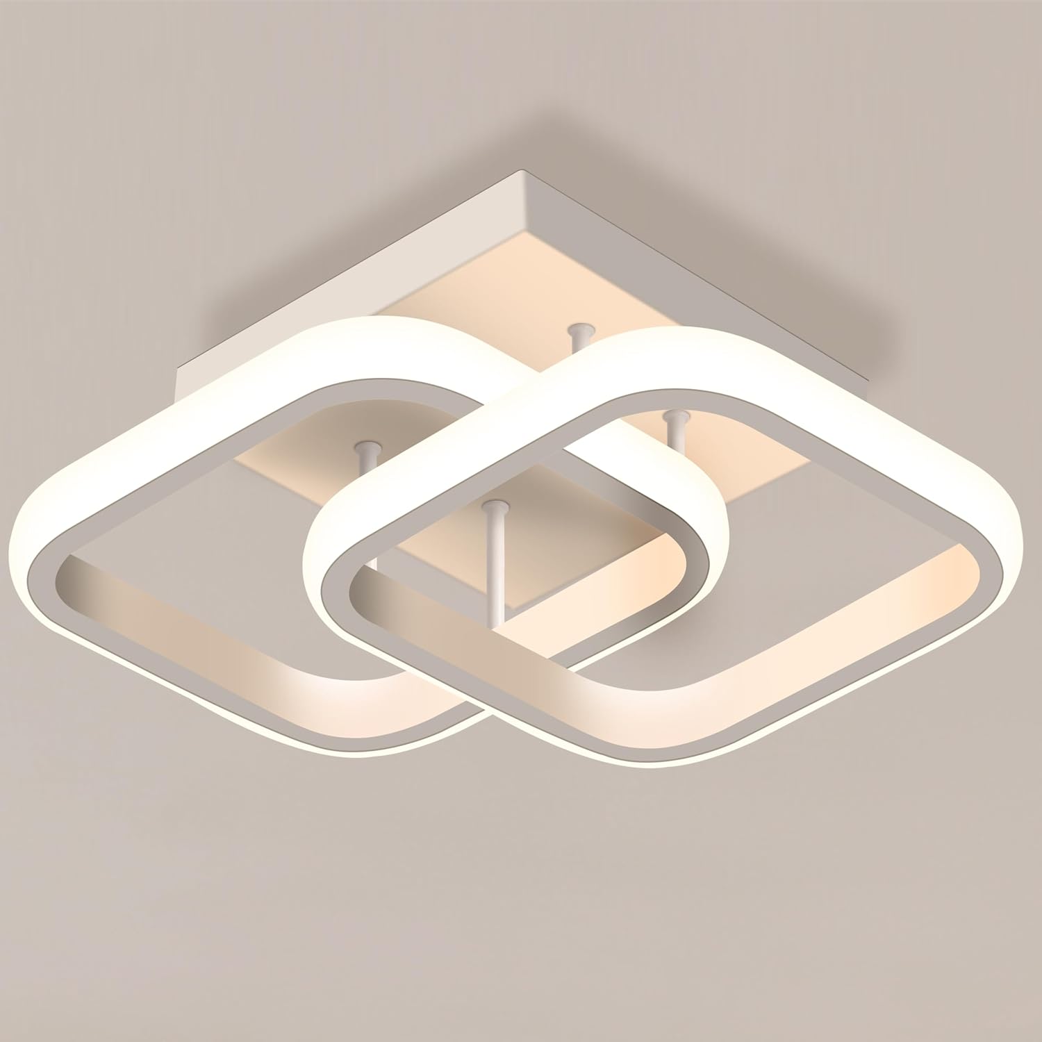Yedelna Lustre de Teto Moderno, Luminária de Teto Quadrada, Lustre Sala, Quarto, Cozinha